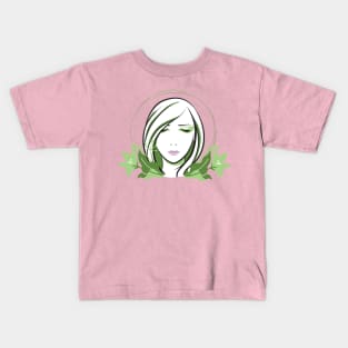 Flower Lady Kids T-Shirt